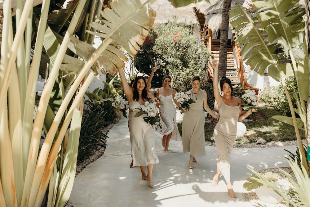 Outdoor wedding area