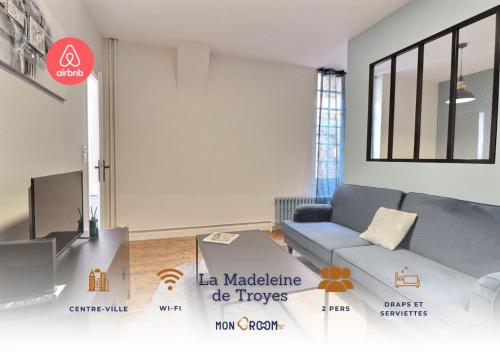 Le Logis de Madeleine Ideal Couple Solo Coeur de la Ville Proche Gare in Troyes, France