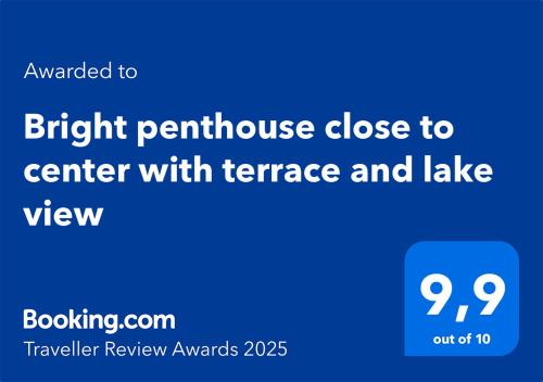 Bright penthouse close to center with terrace and lake view — 4-Star Luxury Hotel in Lecco, Italy