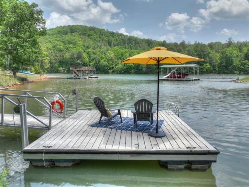 Anchors Away Lake Nottely Blairsville GA Hot Tub Private Dock Fire Pits and Stunning Lake Views at Lake Nottely in Blairsville, United States