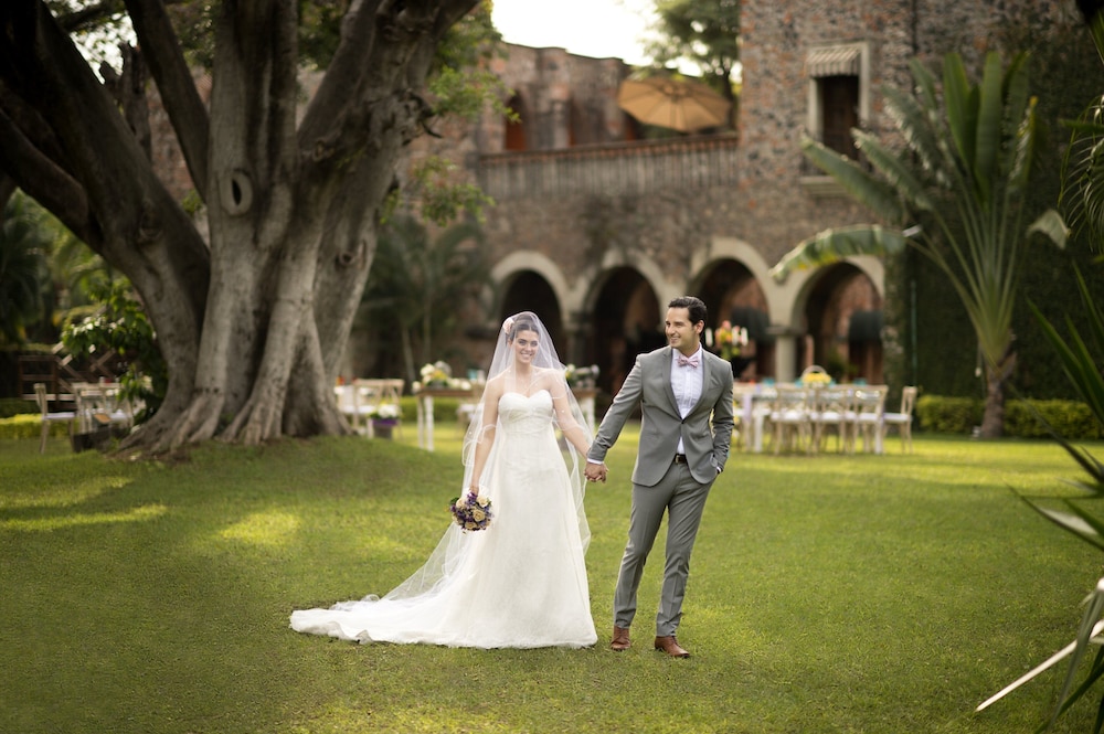 Outdoor wedding area