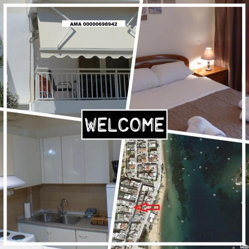 White Apartment 70m from the sea — 4-Star Luxury Hotel in Nea Peramos, Greece