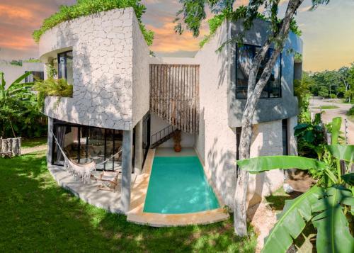 2 Tropical Bohemian Villas 2 Priv Pool BBQ 3A 3B — 4-Star Luxury Hotel in Tulum, Mexico