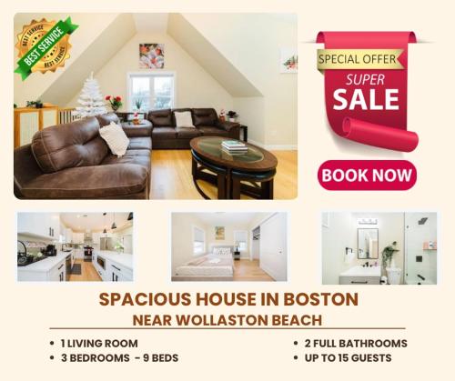 60 3 3BR Boston Sleek Apartment near Franklin Park — 4-Star Luxury Hotel in Boston, United States