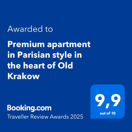 Premium apartment in Parisian style in the heart of Old Krakow — 4-Star Luxury Hotel in Krakow, Poland