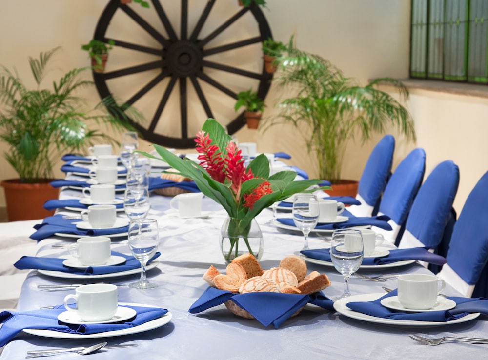 Outdoor banquet area