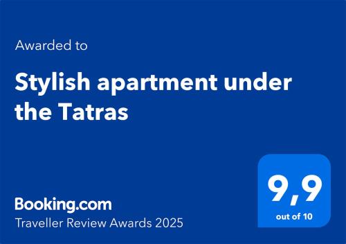 Stylish apartment under the Tatras — 4-Star Luxury Hotel in Strba, Slovakia