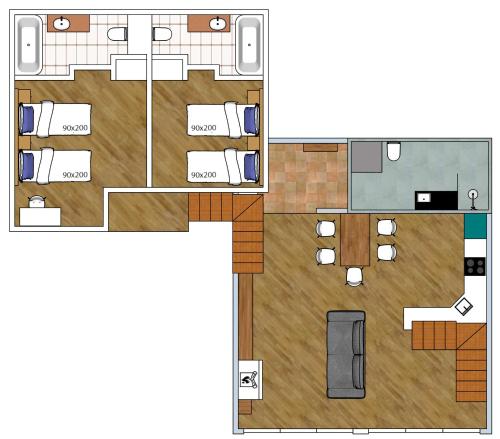 George Snow Apartments in New Gudauri fireplace 50m to Gondola lift