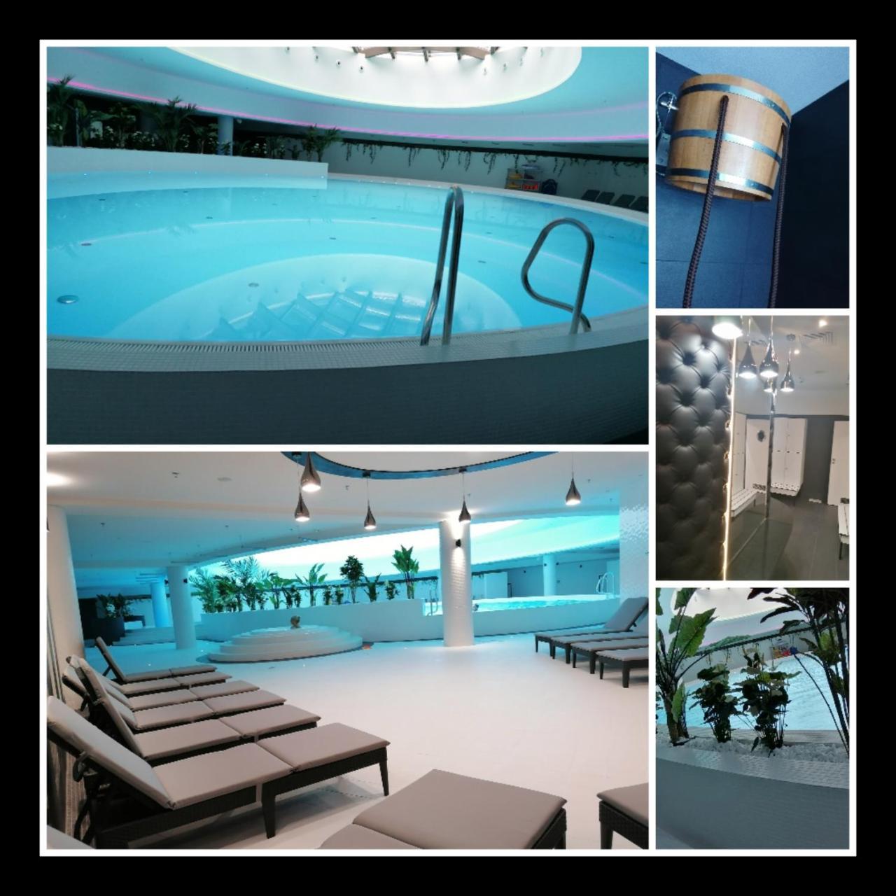 Szczecin Hanza Tower Apartment Basen in Szczecin, Poland