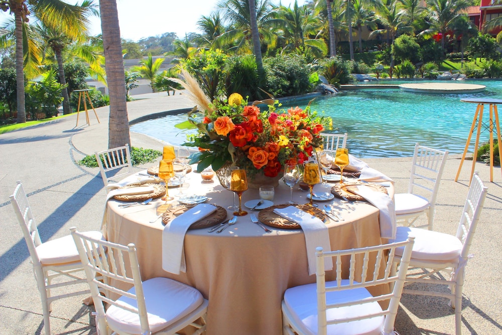 Outdoor wedding area