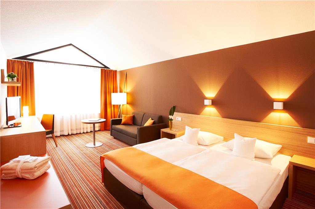 Contemporary and fresh, some with bathtub and sofa bed for an additional person.