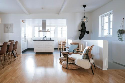 Ocean Views and Gorgeous Design in a Light Filled 3 BDRM 1.5 Bath Village Home