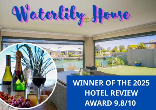 Waterlily House Luxury Canal House Jetty Dog & Child Friendly Sleeps 14 — 5-Star Luxury Hotel in Mandurah, Australia