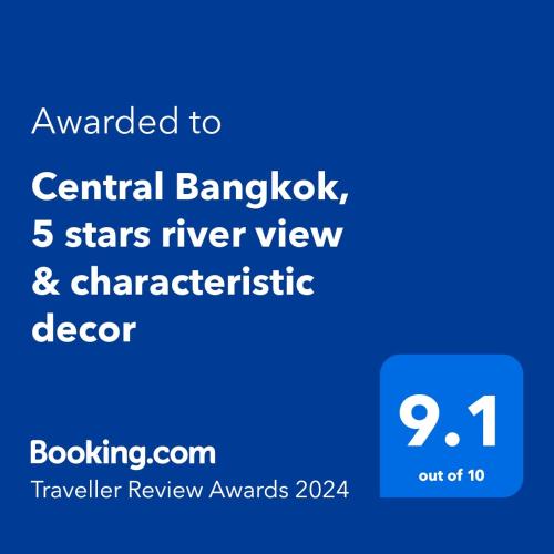 Central Bangkok 5 stars river view & characteristic decor
