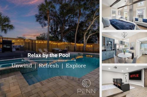 Luxurious Escape Sleeps 10 with Private Pool & Spa — hotel in Palm Harbor