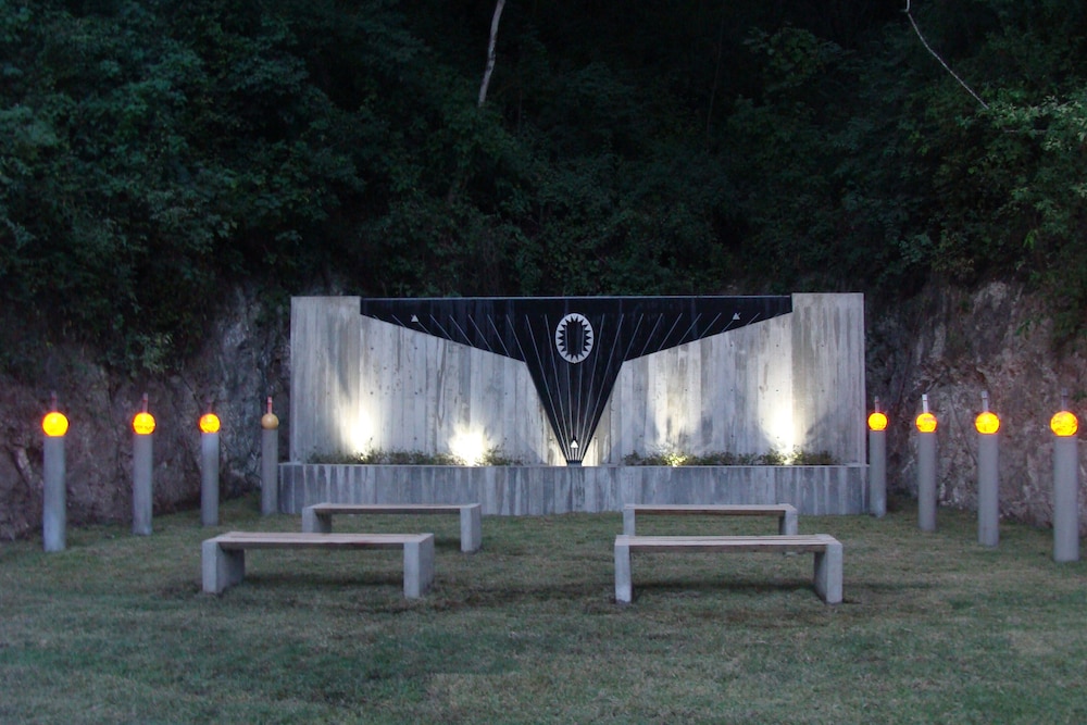 Outdoor wedding area