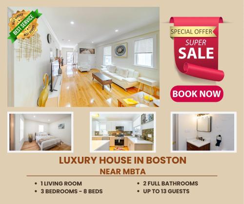 82 3BR Boston Stylish Stay near MBTA — 4-Star Luxury Hotel in Boston, United States