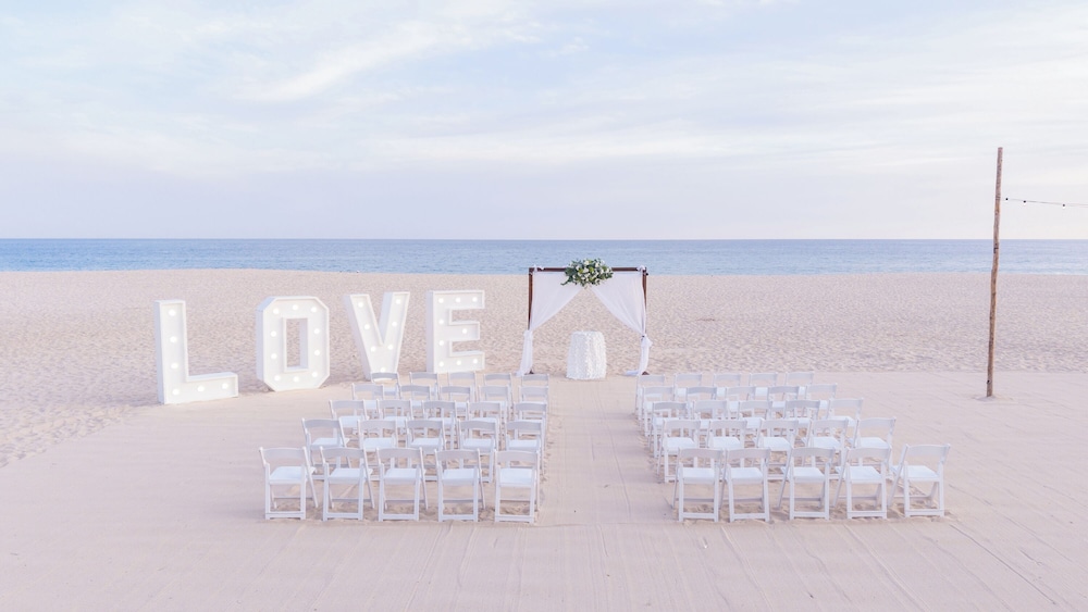 Outdoor wedding area