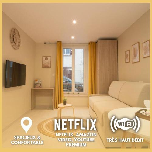 Le Lion Plain Pied Wifi Yt Premium 2rfhomes in Chateau-Thierry, France