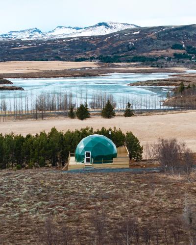 Golden Circle Domes Lake View in Selfoss, Iceland