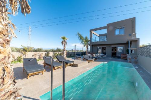 Naturalia Grey Luxury Villa Private Pool Sleeps 8 — 4-Star Luxury Hotel in Hersonissos, Greece