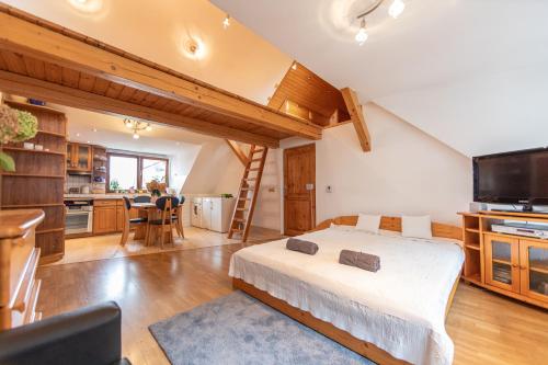 Romantické ubytovanie v podkroví ideálne pre páry alebo rodinku self check — 4-Star Luxury Hotel in Bratislava, Slovakia