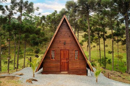 Hotel Fazenda Gabro A frame — hotel in Apiai