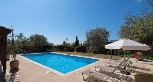 3 bedroom villa Dionysos 373 with private pool and pretty garden Peaceful location within Aphrodite Hills Resort