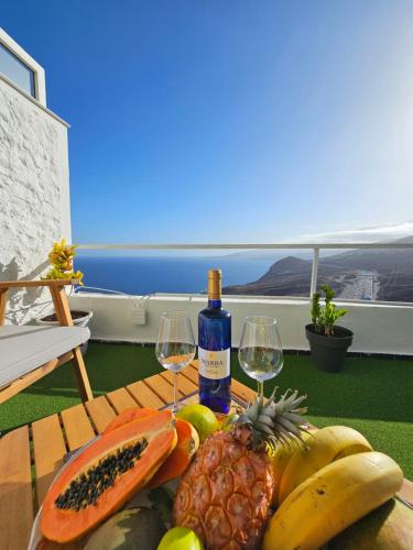 Panoramic Tabaiba in Santa Cruz De Tenerife, Spain