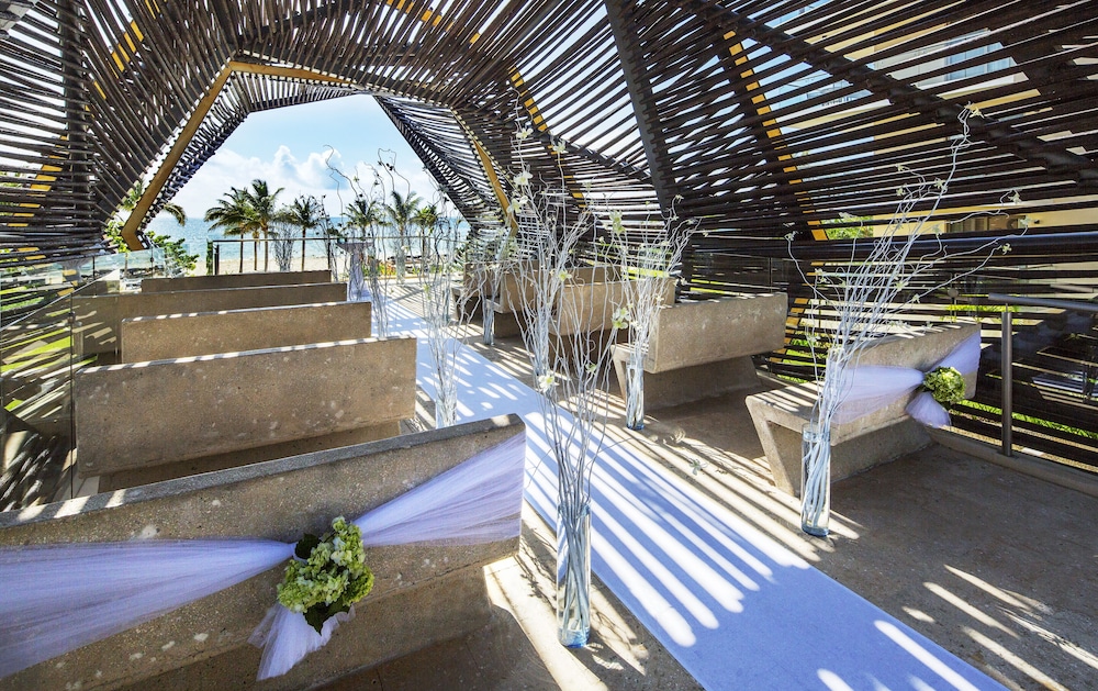 Outdoor wedding area