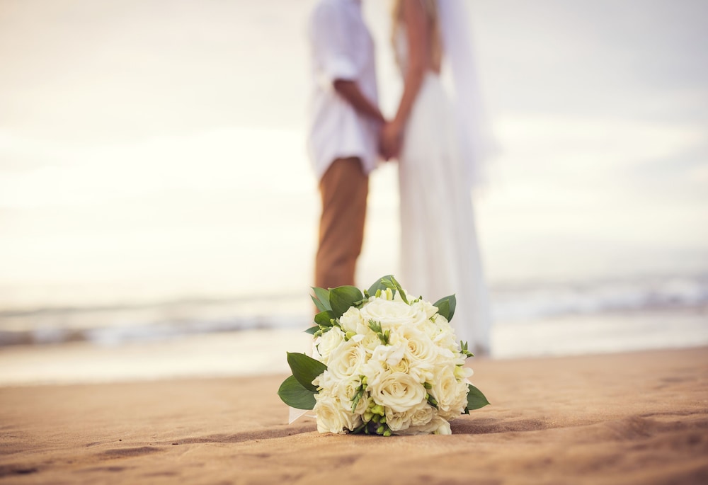 Outdoor wedding area