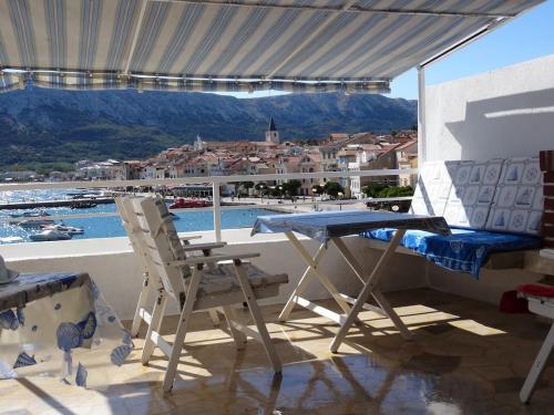 Amasing view from the White terrase in Baska, Croatia