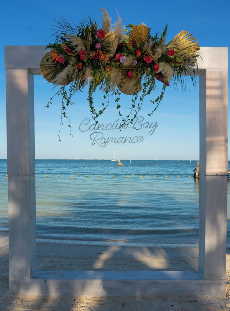 Outdoor wedding area