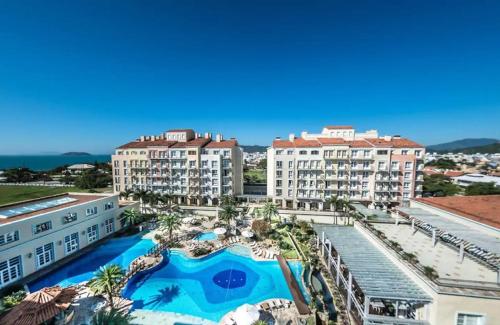 Vista maravilhosa na melhor suíte do IL Campanário in Florianopolis, Brasil