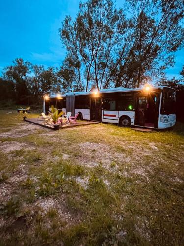 Magnifique bus insolite avec jacuzzi pet-friendly hotel Saint-Usage