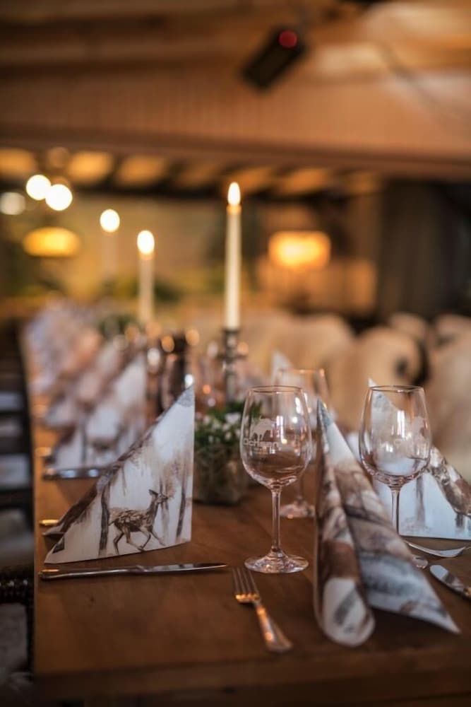 Outdoor wedding area