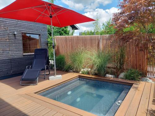 Ferienhaus Berge Und See Mit Whirlpool Und Sauna — Rimsting