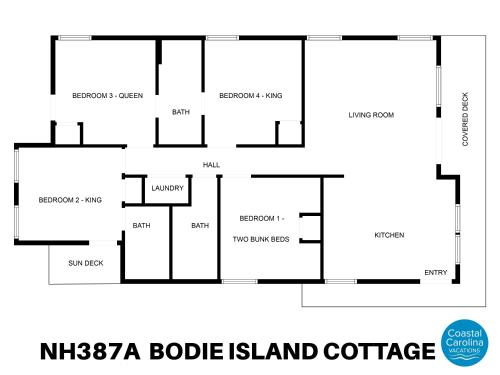 NH387A Bodie Island Cottage — 4-Star Luxury Hotel in Nags Head, United States
