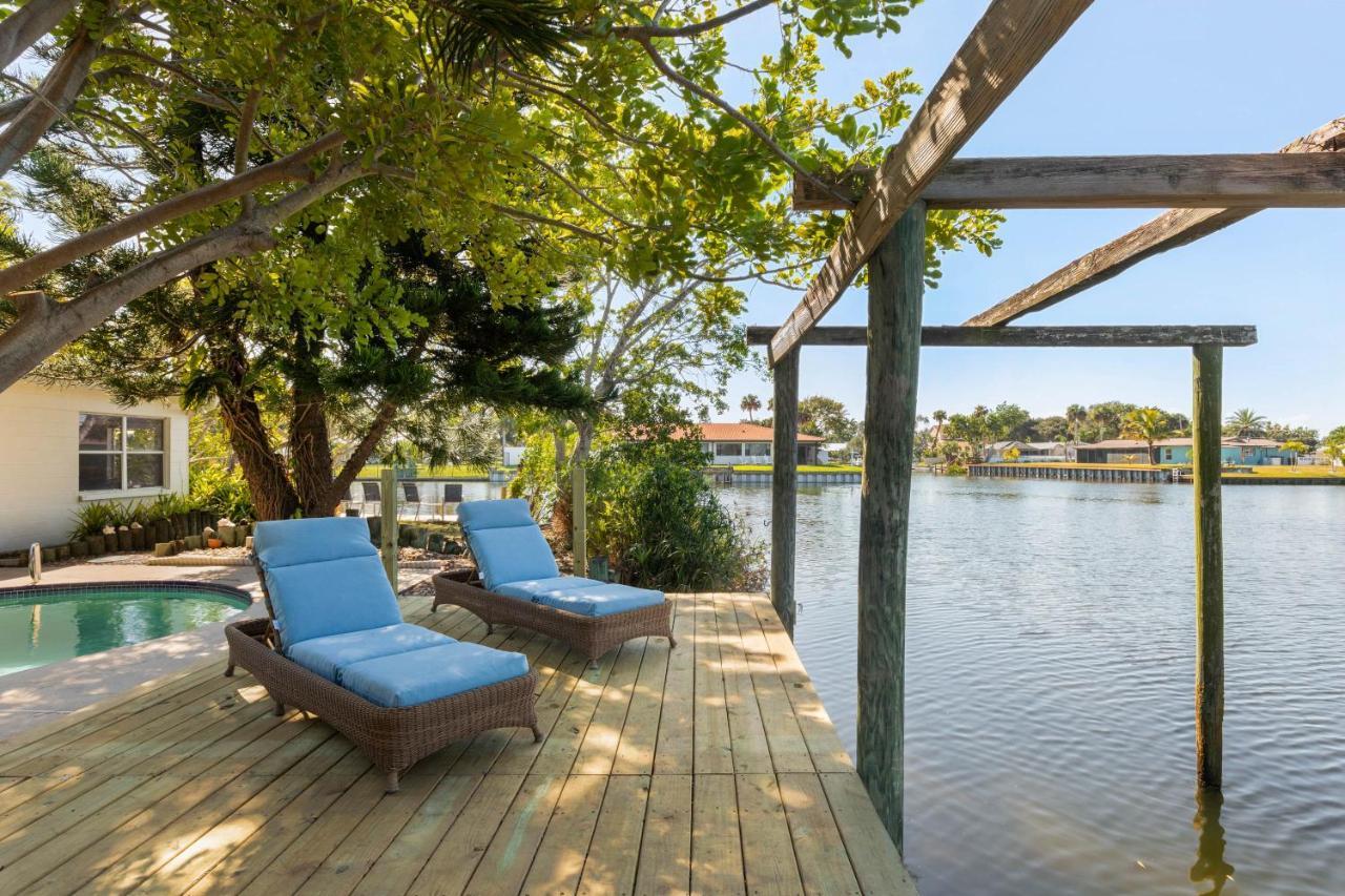 Coconut Cove heated pool and canal in Cocoa Beach, United States