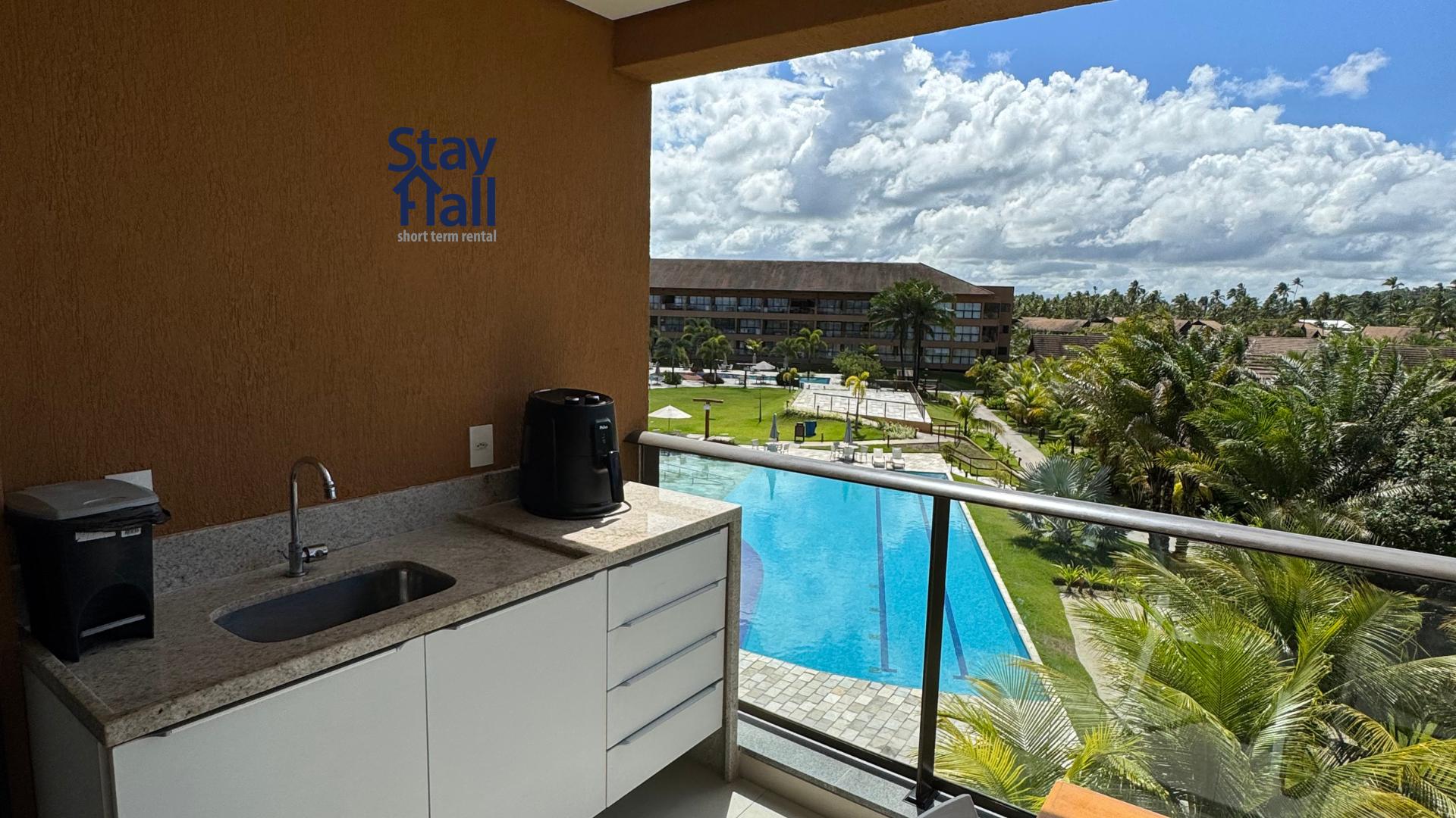 Flat com varanda 2qt no Eco Resort — Tamandare — photo 4