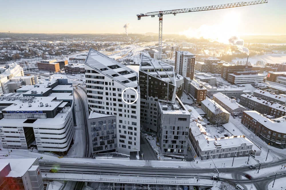 New studio with views from 13th floor in Tampere, Finland