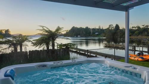 Lakefront Oasis in Unknown City, New Zealand