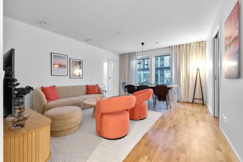 The Pink Patio Cozy Modern Private Apartment — 4-Star Luxury Hotel in Solna, Sweden