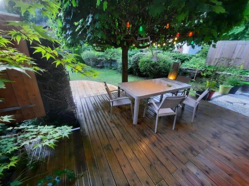 En Bord de Riviere in Bagneres-De-Luchon, France