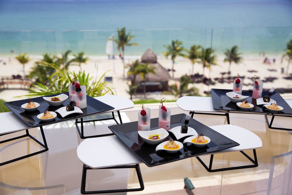 Outdoor banquet area