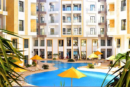 One bedroom apartment with a hall in Aqua Infinity Resort before El Gouna in Hurghada, Egypt