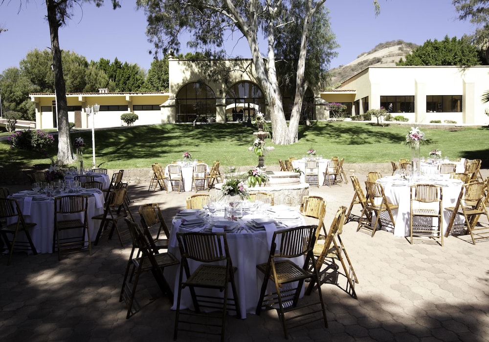 Outdoor banquet area