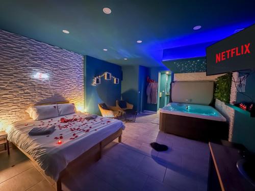 Love & SPA Jacuzzi Netflix Metro Wifi — hotel in Wasquehal