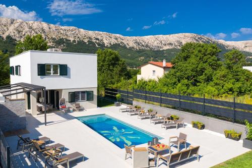 Luxury villa with a swimming pool Baska Krk 19671 — 4-Star Luxury Hotel in Baska, Croatia