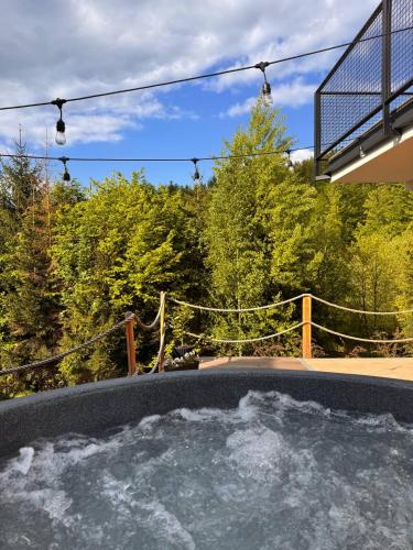 Domki Dwa jelonki balia z jacuzzi i sauna in Wisla, Poland